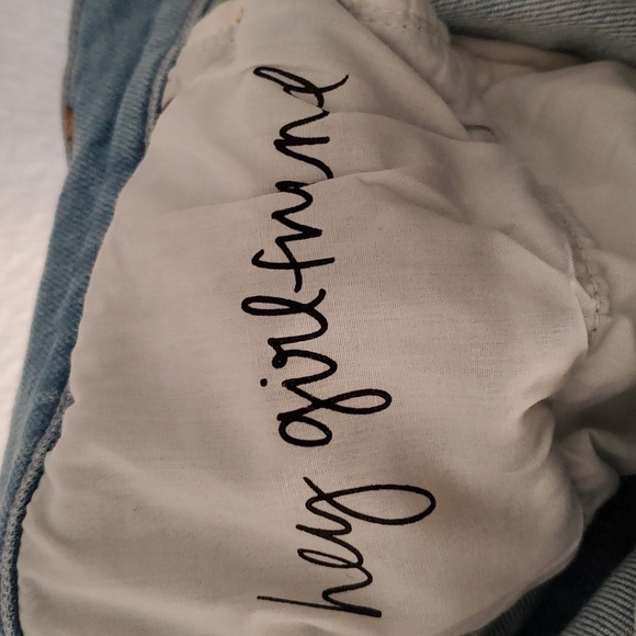 GRLFRND Karolina High-Rise Straight Distressed Jeans Sz 32W - Picture 13 of 15